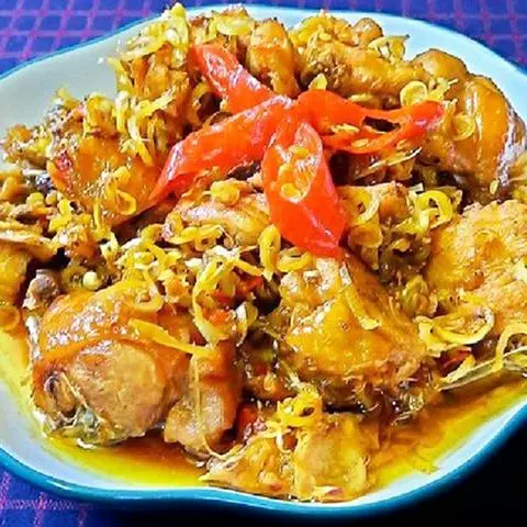 Hình ảnh CƠM GÀ KHO SẢ ỚT
