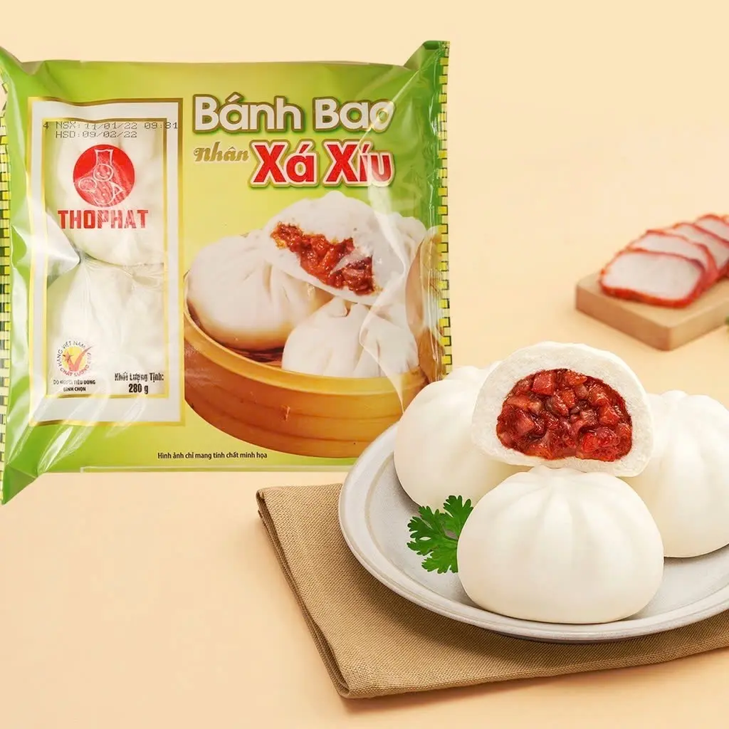 Hình ảnh Bánh Bao Xá Xíu (Gói 4 cái)