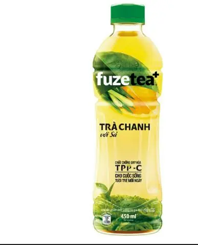Hình ảnh Trà Fuze Tea Sả Chanh _ 1 chai 450ml