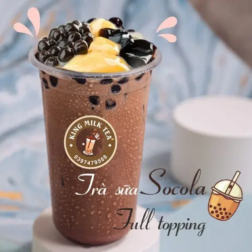 Hình ảnh Trà Sữa KING BOOM Socola Full Topping