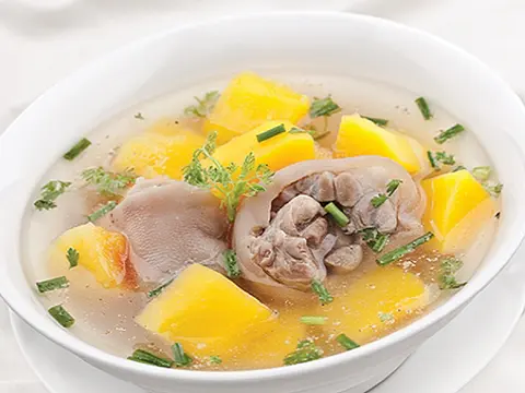 Hình ảnh Cơm Chân Giò Hầm Đu Đủ
