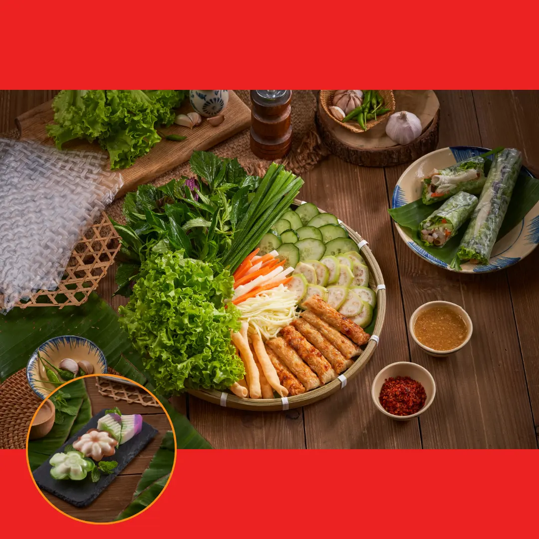 Hình ảnh Combo 1 Nem Nướng D'ran - Rau Câu