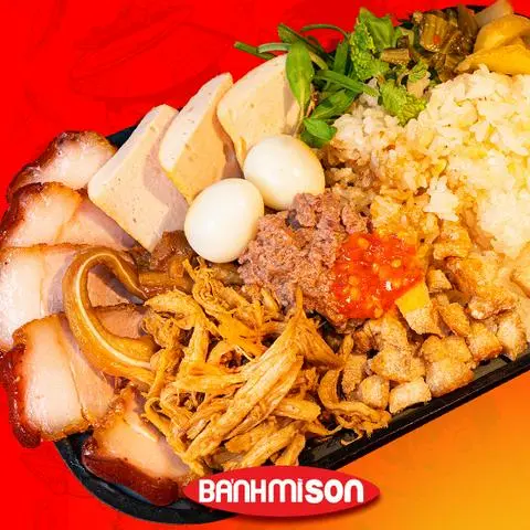 Hình ảnh Xôi Son thập cẩm trứng cút