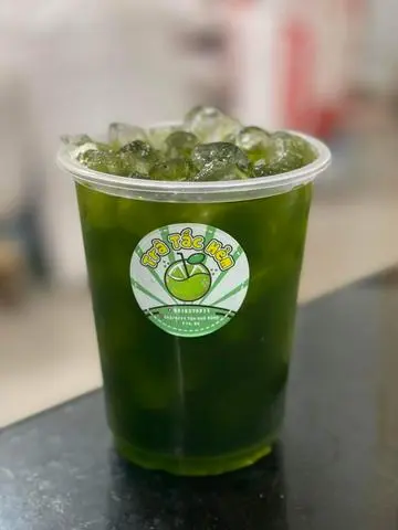 Hình ảnh trà tắc thái xanh ly 1 lít