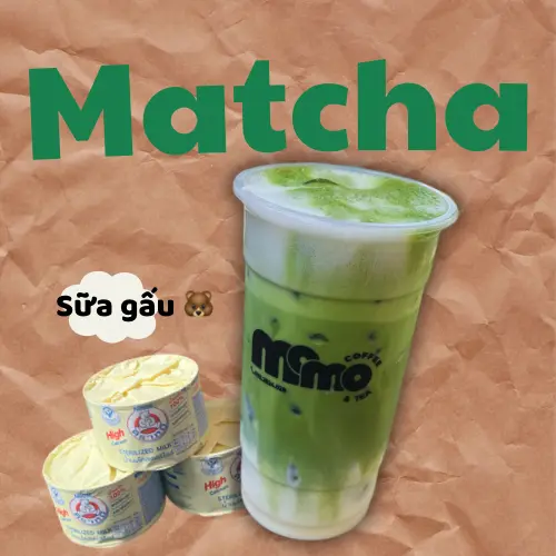 Hình ảnh Matcha sữa gấu