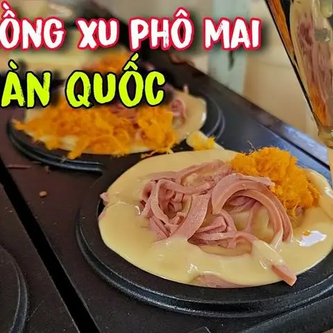 Hình ảnh Bánh đồng xu phô mai tan chảy - chà bông không xúc xích