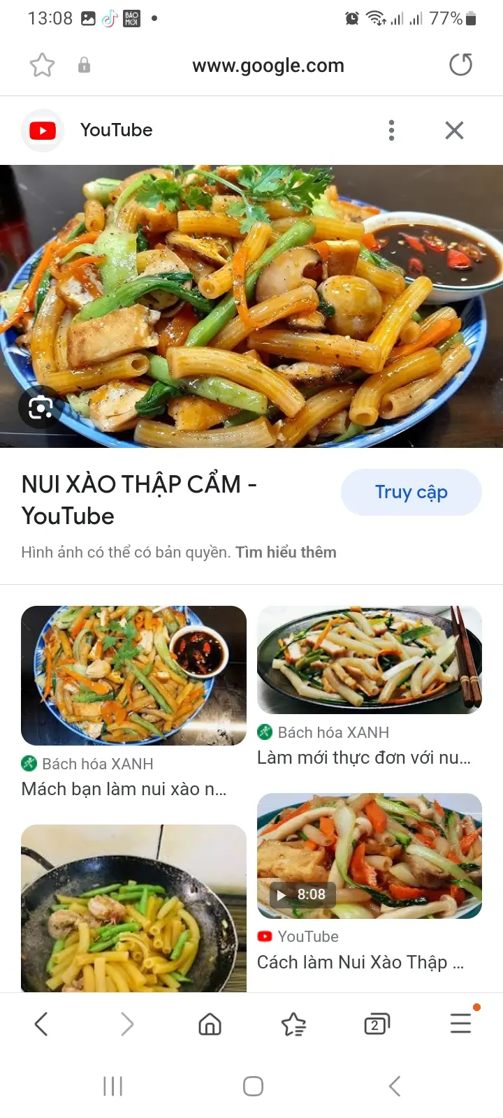 Hình ảnh Nui xào thập cẩm