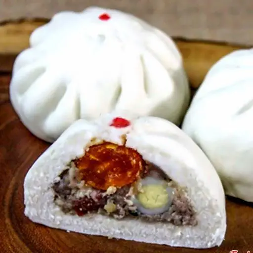 Hình ảnh Bánh bao 2 trứng cút