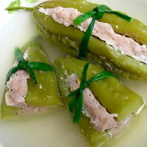 Hình ảnh Canh khổ qua dồn thác lác ( Không cơm )