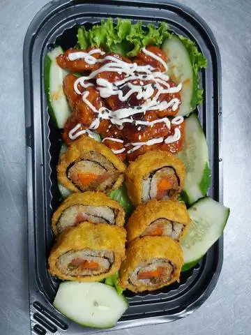 Hình ảnh Da Gà sốt cay + Kim Bắp chiên