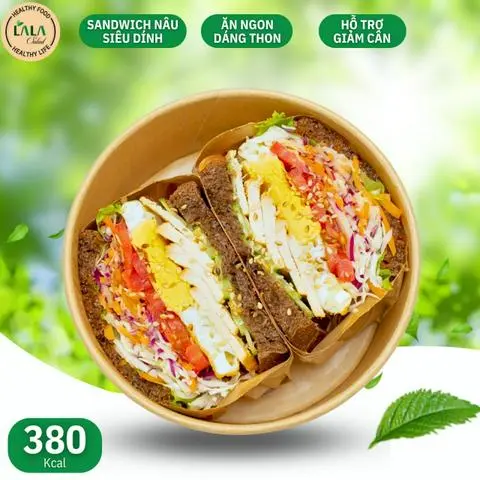 Hình ảnh Sanwich Nâu ăn siêu dính - 380kcal ?
