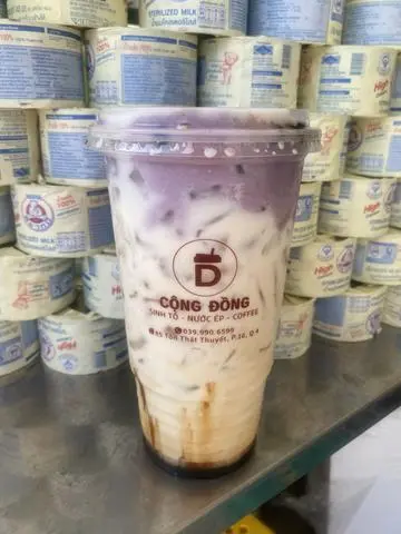 Hình ảnh Sữa Tươi Khoai Môn Đường Đen ly 700ml