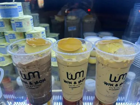Hình ảnh Trà sữa trân châu bánh flan L