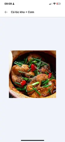 Hình ảnh Ca lóc kho tiêu +cơm
