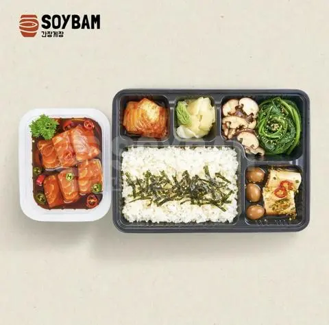 Hình ảnh Set 1 - Cơm cá hồi ngâm tương