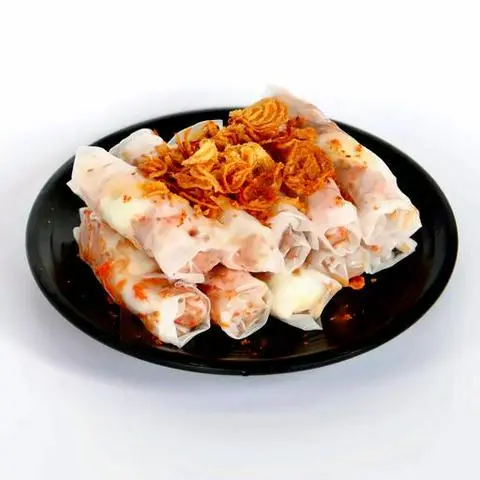 Hình ảnh Bánh tráng cuộn trứng hành bơ muối - phần nhỏ