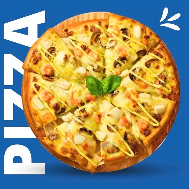 Hình ảnh Pizza TRÒN Tôm Nhiệt Đới