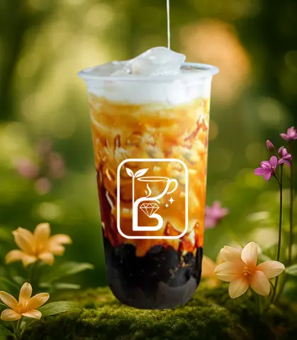 Hình ảnh Sữa tươi trân châu đường đen