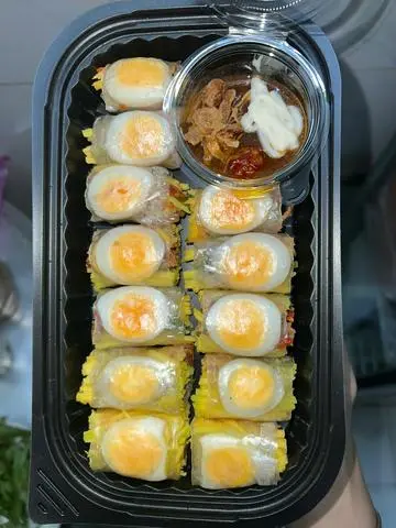 Hình ảnh Bánh tráng cuốn lòng đào