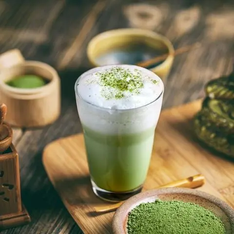 Hình ảnh Matcha latte kem muối