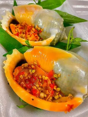 Hình ảnh Óc Tỏi nướng Muối Ớt 2 Con