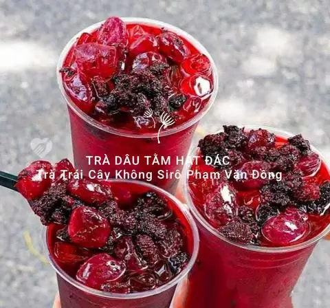 Hình ảnh Trà Dâu Tằm Hạt Đác Size Lớn 700ml 
