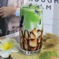 Hình ảnh Sữa tươi đường đen matcha sương sáo