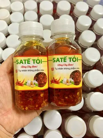 Hình ảnh SATE TỎI CHAI LỚN (Dùng Chay Được)