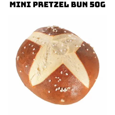 Hình ảnh Laugenbrötchen - Mini pretzel bun 50g - Bánh mì nước gio dạng ổ