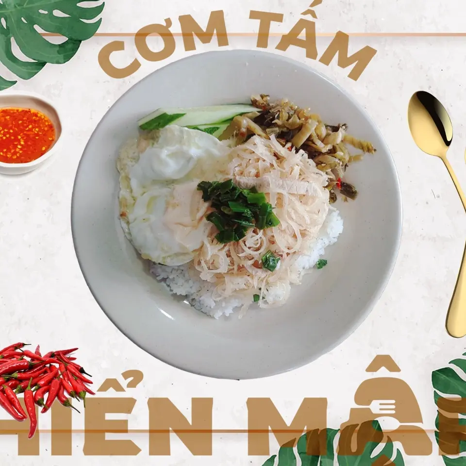 Hình ảnh Cơm bì trứng