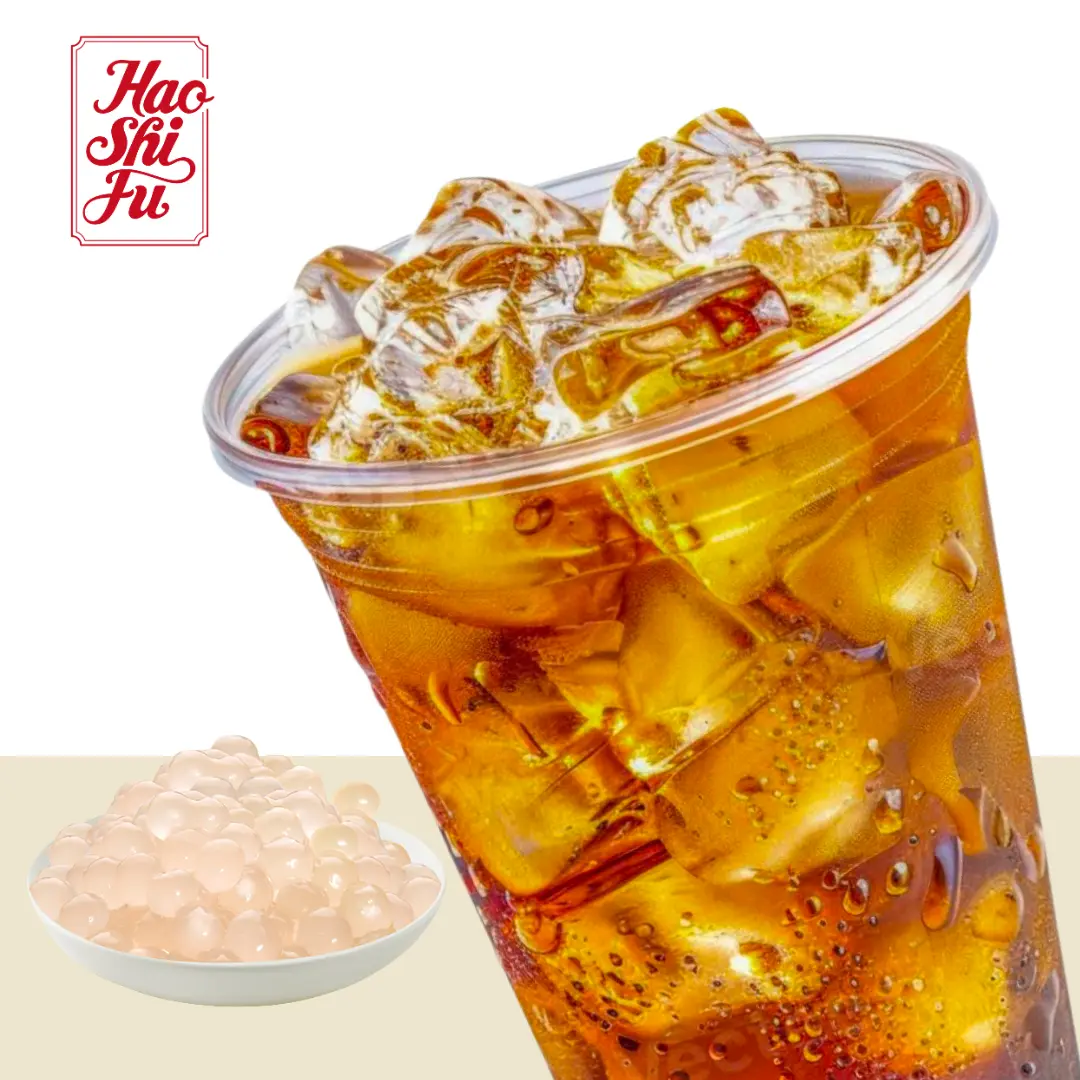 Hình ảnh Hồng Trà Sủi Bọt Trân Châu Trắng
