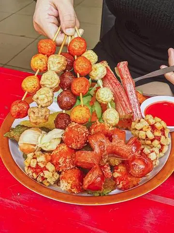 Hình ảnh mẹt 13 viên chiên thập cẩm 