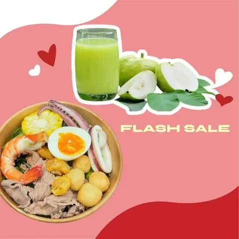 Hình ảnh Bún/ Mì Thái Thập Cẩm & Nước Ép Ổi