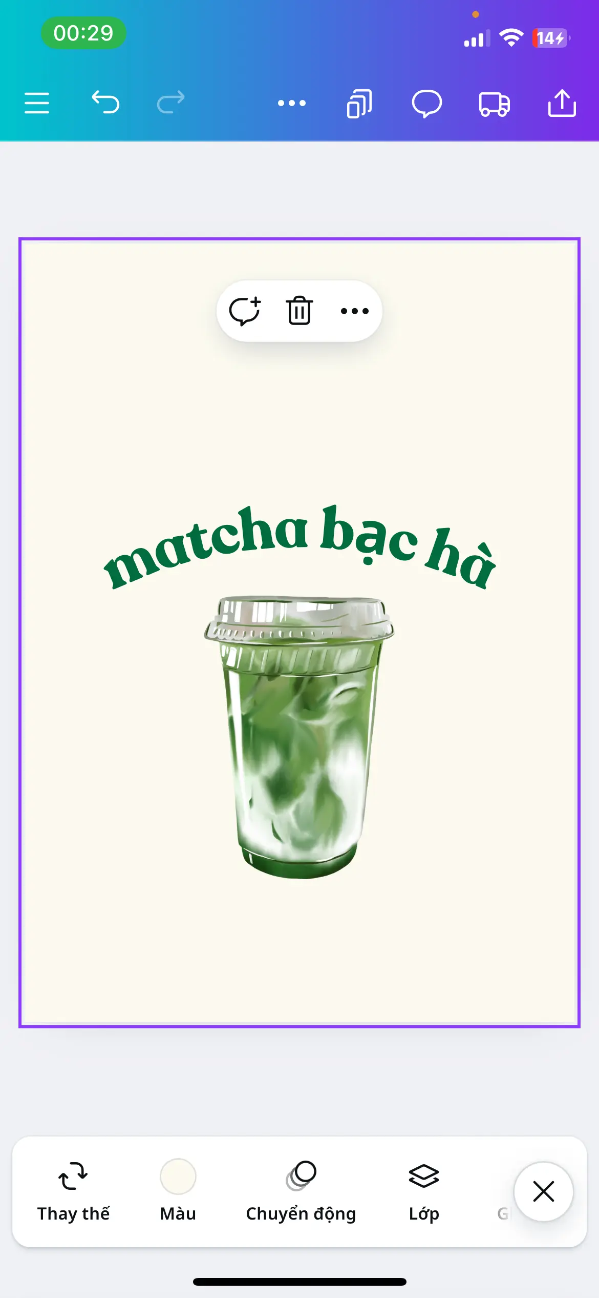 Hình ảnh Matcha Bạc Hà ( matcha Nhật )
