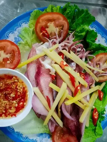 Hình ảnh mực hấp gừng