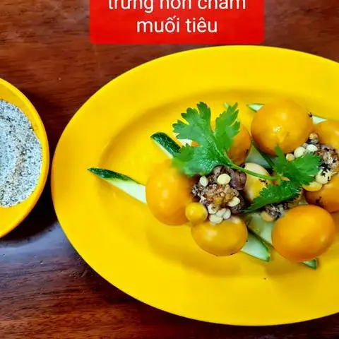 Hình ảnh Trứng non chấm muối tiêu