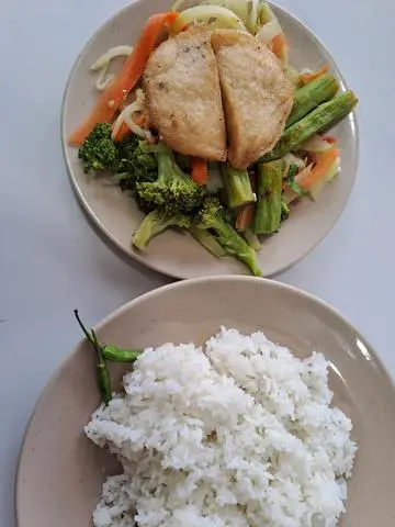 Hình ảnh Cơm chả cá chay (2 cái)
