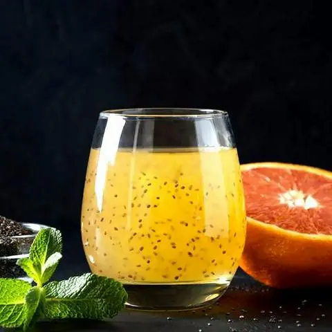 Hình ảnh Nước cam tươi hạt chia