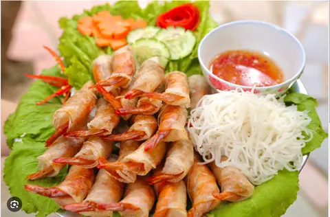 Hình ảnh Chả Ram tôm đất loại lớn 22 cuộn (525gr)