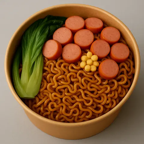 Hình ảnh MÌ TRỘN XÚC XÍCH