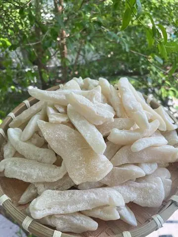 Hình ảnh 250gr MỨT DỪA SÁP LOẠI 2 thơm sữa và thơm lá dứa cọng ngắn dẻo mềm