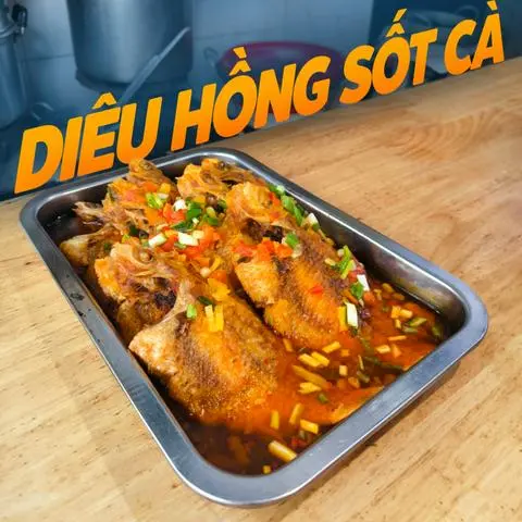 Hình ảnh Cơm cá diêu hồng sốt cà