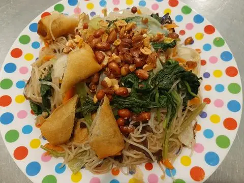 Hình ảnh Bún xào chay.