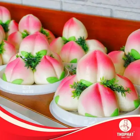 Hình ảnh Hộp đào kết 5 trái