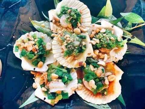 Hình ảnh sò điệp nướng mỡ hành