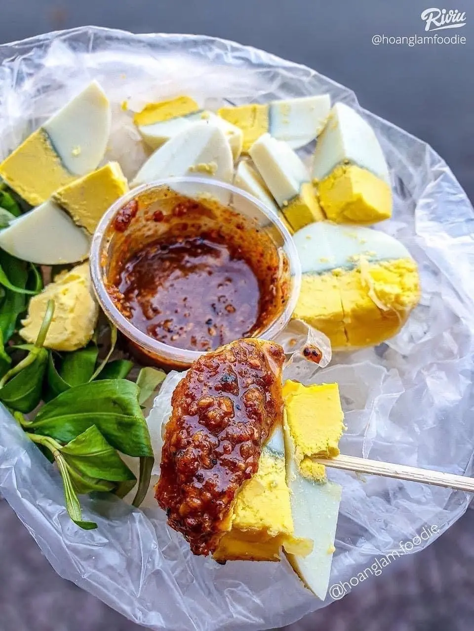 Hình ảnh Bánh Tráng Chấm (trứng gà)