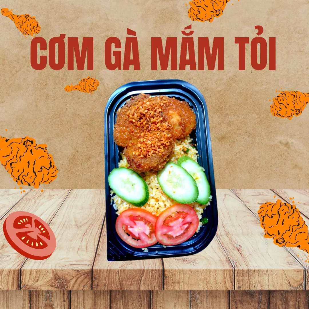 Hình ảnh CƠM GÀ MẮM TỎI 