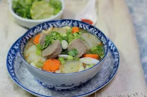 Hình ảnh nui bò viên 