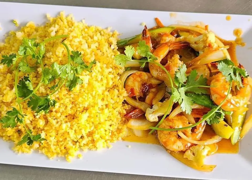 Hình ảnh cơm xào hải sản 