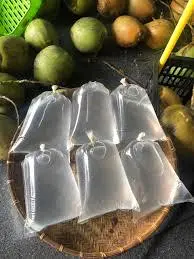 Hình ảnh Nước Dừa Tươi Mới Gọt Đóng Bịch 1 Lít/ 1 Bịch